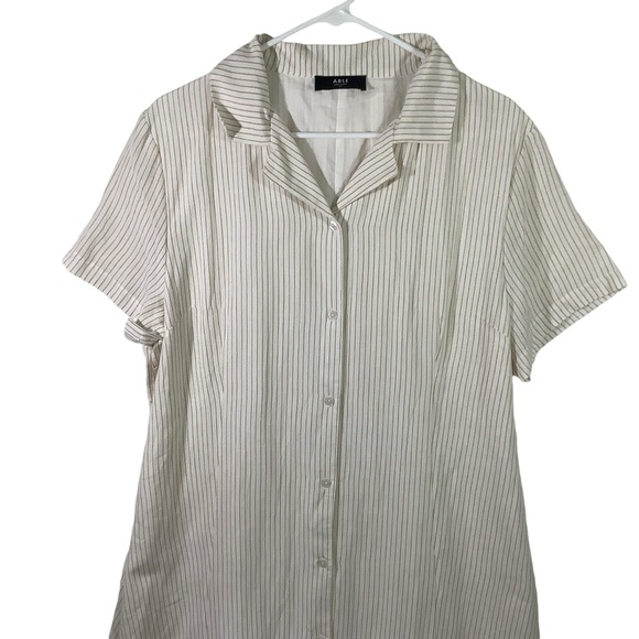 Able Striped Maxi Dress Short Sleeve Sustainable - Picture 4 of 6